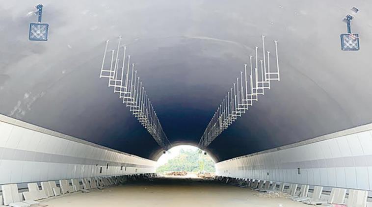 深圳高速过境隧道钢钙板 象牙白50000㎡